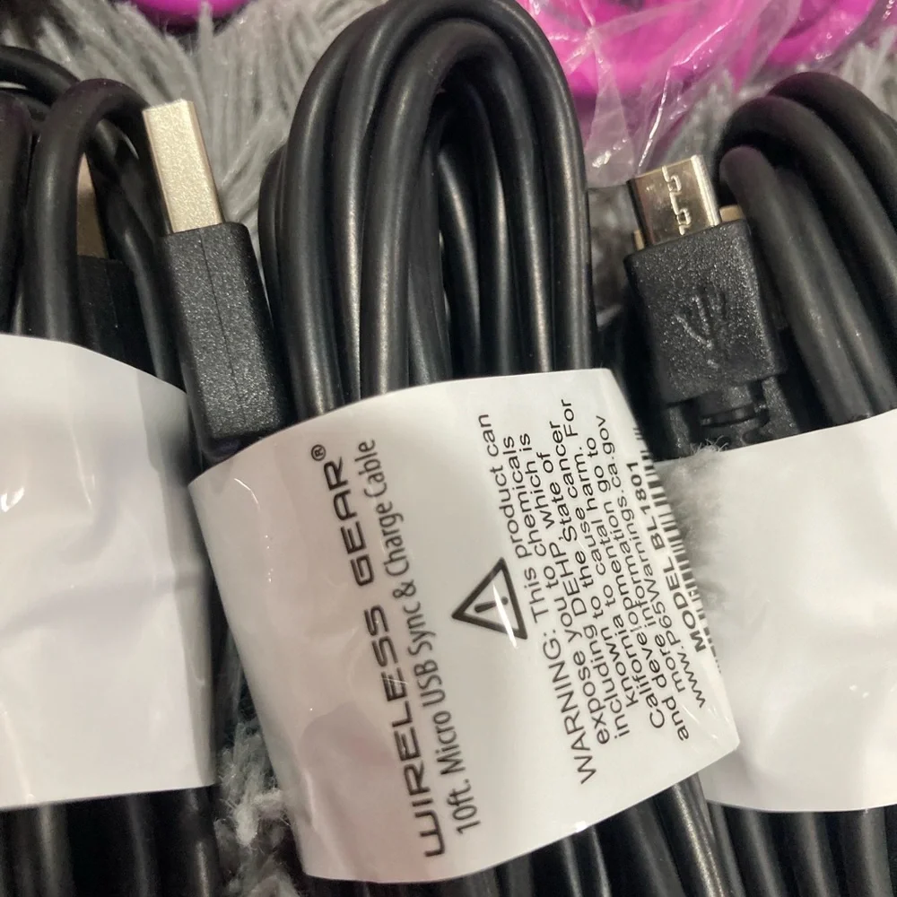 Lot of 14 Wireless Gear 10’ Micro USB cables